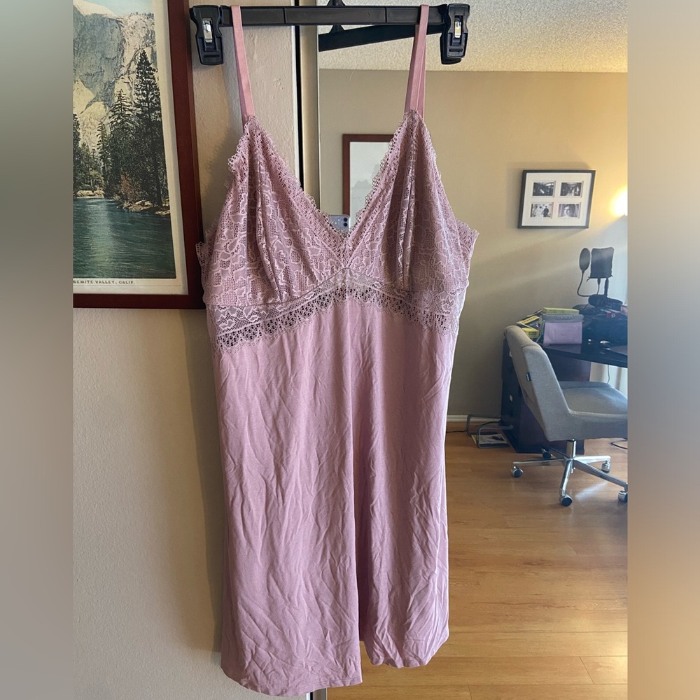 Soma Cool Nights Chemise - dusty rose, xxl NWT